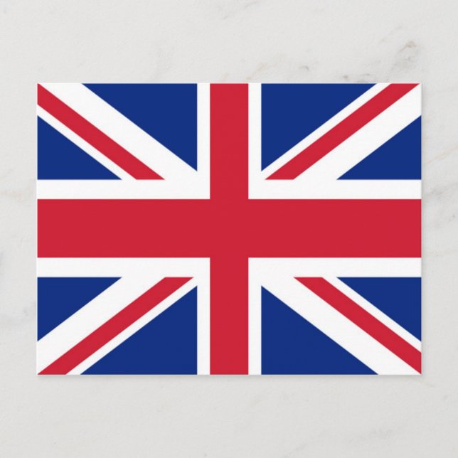 Storbritannien/Brittisk/Union Jack Flagga Affisch Vykort (Framsida)