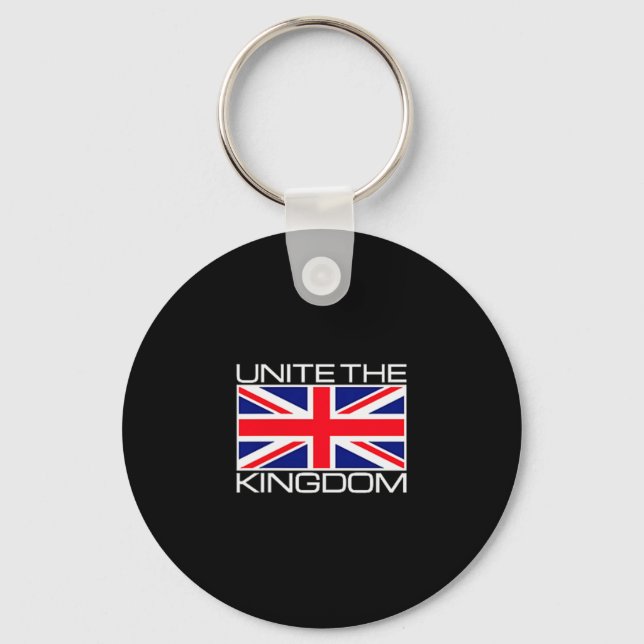 Storbritannien brittiska Union Jack flagga förenar Nyckelring (Framsida)