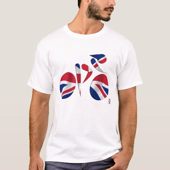 Storbritannien - cykla för GB Tee Shirt (Framsida)