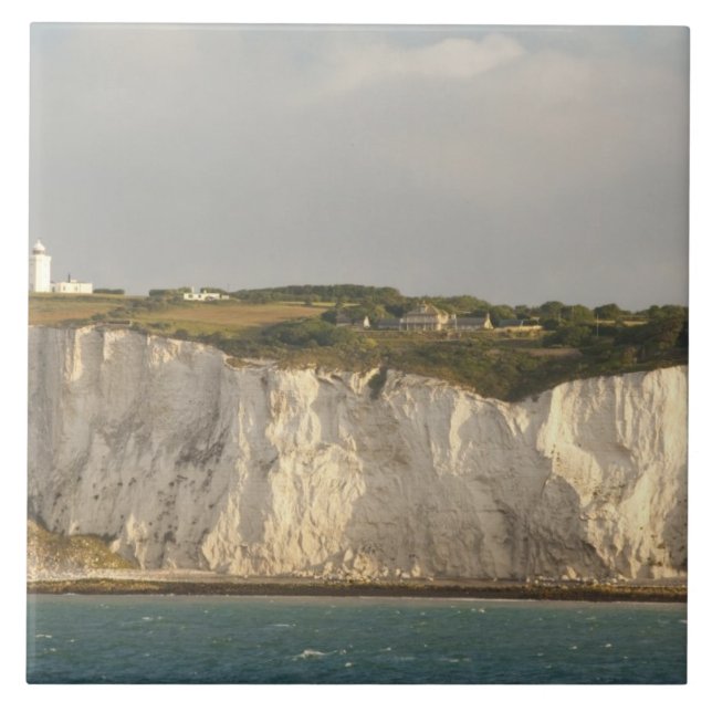 Storbritannien, Dover. De berömda vita klipporna Kakelplatta (Framsidan)