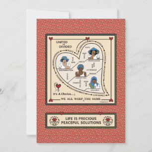 Storbritannien eller delat_b_Flat Card 5"x7" Meddelande