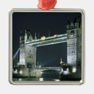 Storbritannien, England, London, Tower Bridge. Julgransprydnad Metall