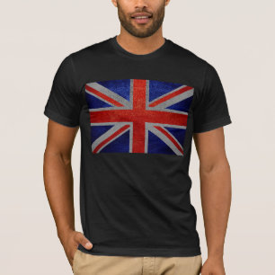 Storbritannien Flagga Vintage T-shirt