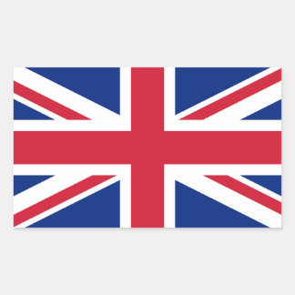 Storbritannien Förenade kungariket Union Jack Flag Rektangulärt Klistermärke