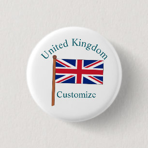 Storbritannien Landsflagga Thunder_Cove Knapp