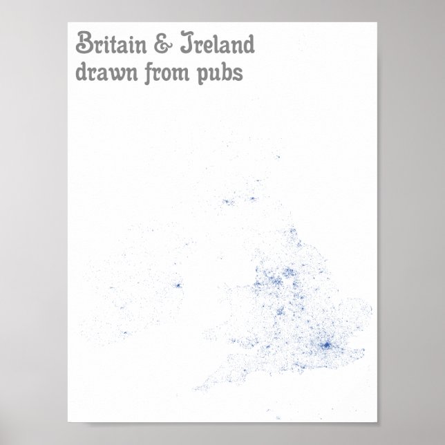 Storbritannien och Irland som hämtats från pubar - Poster (Framsidan)