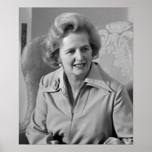 Storbritannien premiärminister Margaret Thatcher Poster