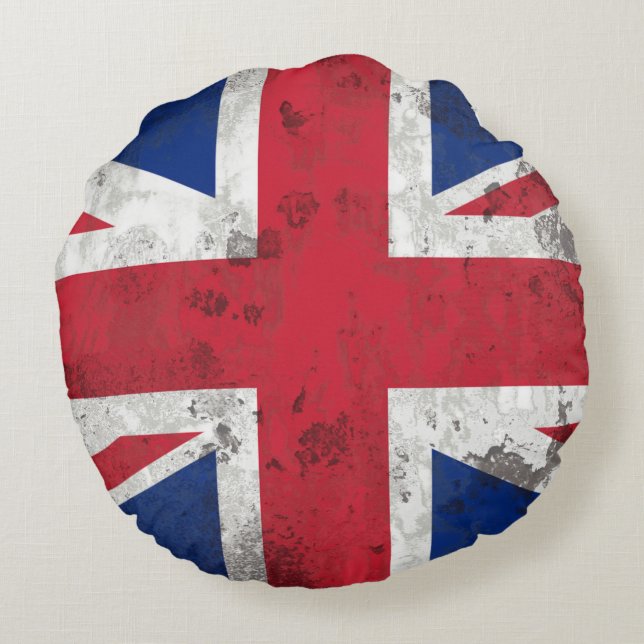 Storbritannien Rund Kudde (Baksidan)