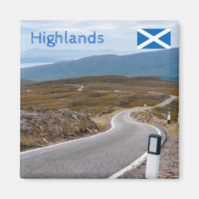 Storbritannien, Skottland - Enkelspårig väg Magnet (Framsidan)