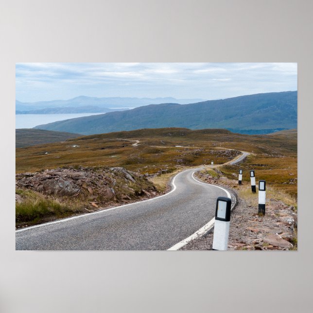 Storbritannien, Skottland - Enspårig väg Poster (Framsidan)