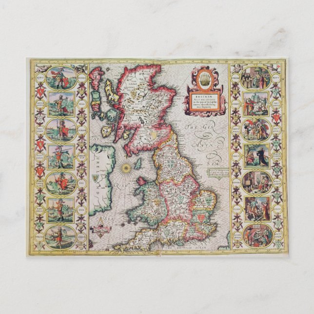 Storbritannien som det var i Tyme Vykort (Framsida)