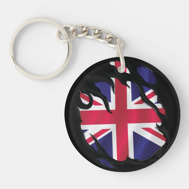 Storbritannien Sönderriven Flagga (Framsidan)