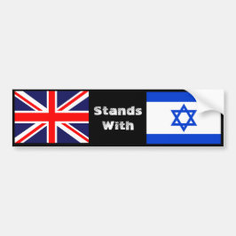 Storbritannien stands with Israel Bildekal