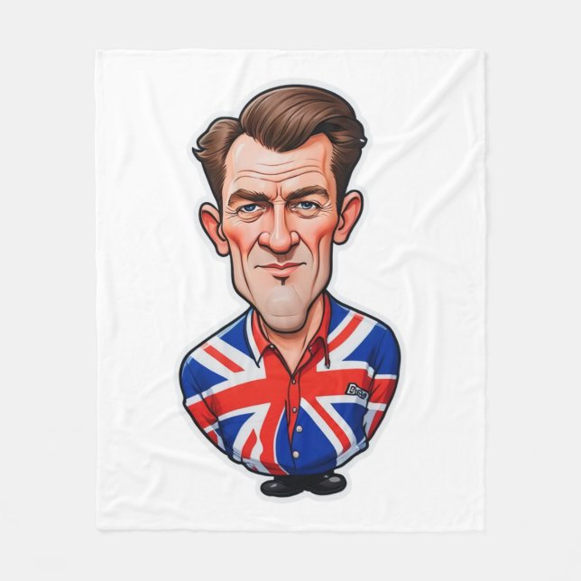Storbritannien, Storbritannien, Storbritannien, me Fleecefilt (Framsidan)