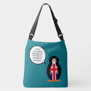Storbritannien Talande Ms. Pingvin Axelväska
