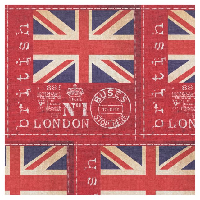 Storbritannien Tyg (Närbild)