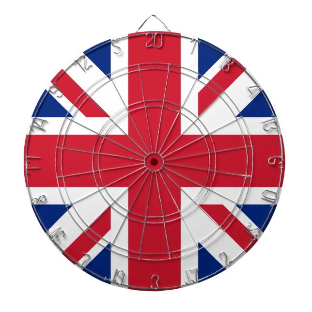 Storbritannien Union Jack Flagga för brittiska kol Darttavla (Framsidan)
