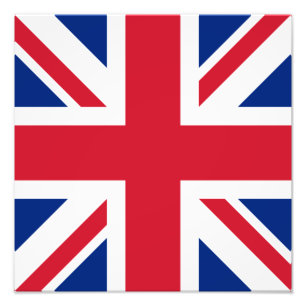 Storbritannien Union Jack Flagga för brittiska kol Fototryck