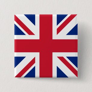 Storbritannien Union Jack Flagga för brittiska kol Knapp