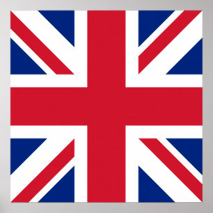Storbritannien Union Jack Flagga för brittiska kol Poster