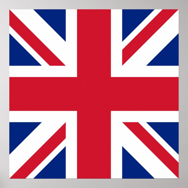 Storbritannien Union Jack Flagga för brittiska kol Poster (Framsidan)