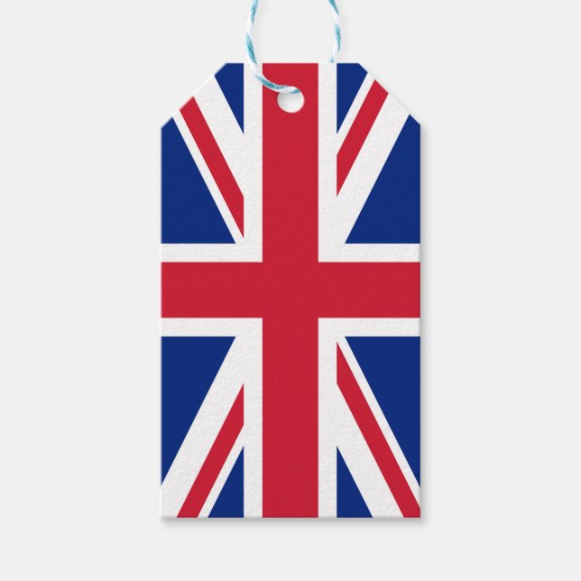 Storbritannien Union Jack Flagga för brittiska kol Presentetikett (Framsidan)
