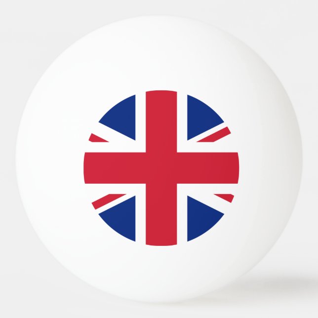 Storbritannien Union Jack Flagga Pingisboll (Framsidan)