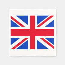 Storbritannien Union Jack Pappersfestservetter