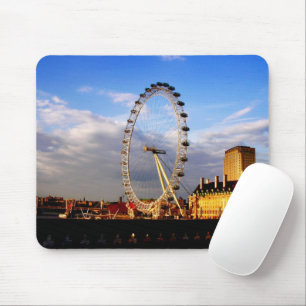 Storbritannien Vacker LONDON EYE Utsikt Musmatta