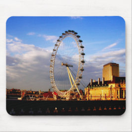 Storbritannien Vacker LONDON EYE Utsikt Musmatta
