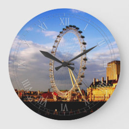 Storbritannien Vacker LONDON EYE Utsikt Stor Klocka
