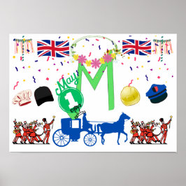 Storbritanniens arbetsdagstema poster