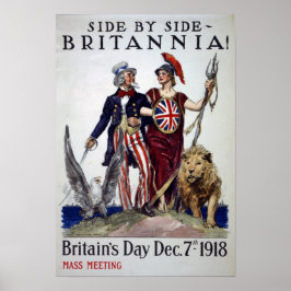 Storbritanniens dag Vintage affisch