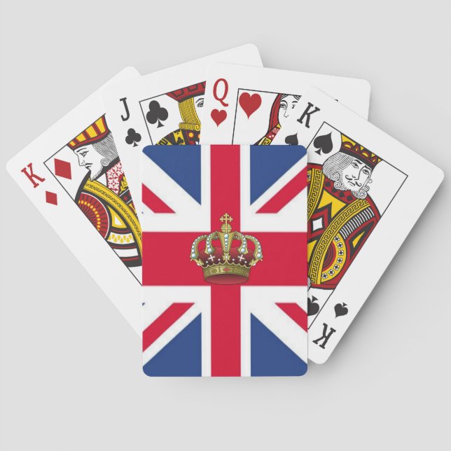 Storbritanniens drottning Krona Bicycle®-kort Kortlek (Baksidan)