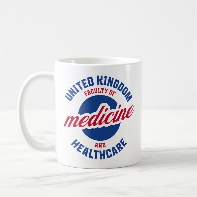 Storbritanniens Fakultet för Medicin och Sjukvård Kaffemugg (Vänster)