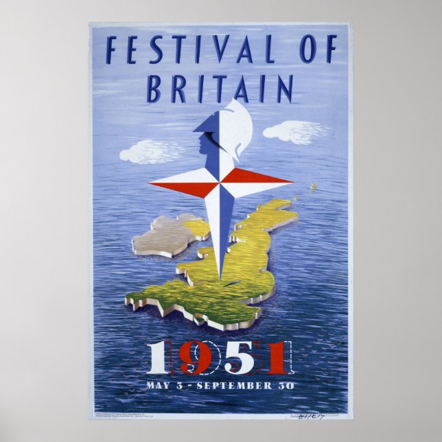 Storbritanniens festival poster (Framsidan)