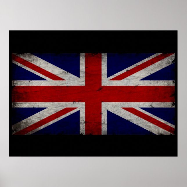 Storbritanniens flagga  poster (Framsidan)