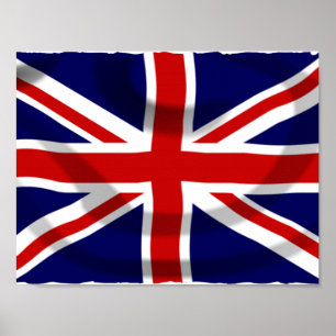 Storbritanniens flagga poster