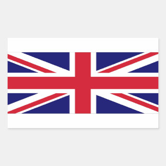 Storbritanniens flagga rektangulärt klistermärke