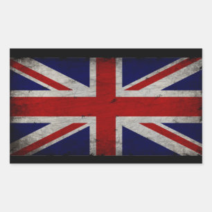 Storbritanniens flagga rektangulärt klistermärke