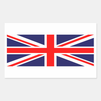 Storbritanniens flagga rektangulärt klistermärke
