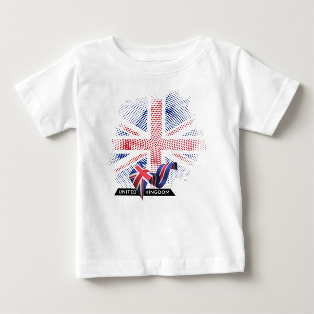 Storbritanniens flagga t shirt (Framsida)
