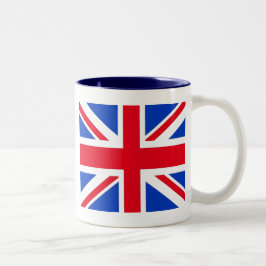 Storbritanniens flagga Två-Tonad mugg