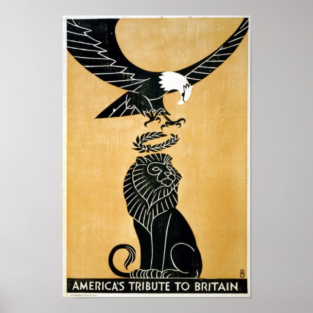 Storbritanniens hyllning poster (Framsidan)
