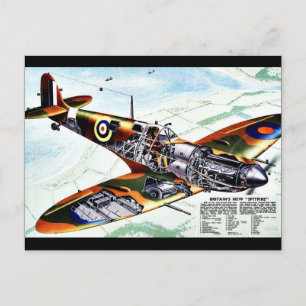 Storbritanniens nya Spitfire Vykort