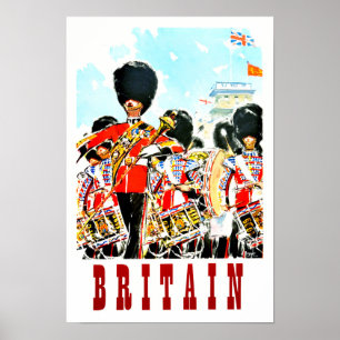 Storbritanniens Royal Guards vintage resor Poster