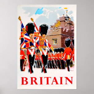 Storbritanniens Royal Guards vintage resor Poster