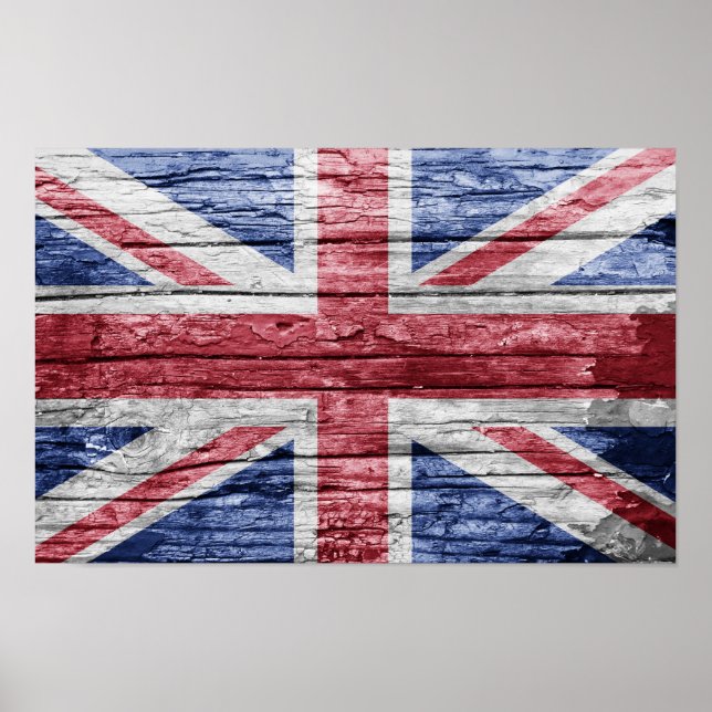 Storbritanniens träflagga poster (Framsidan)