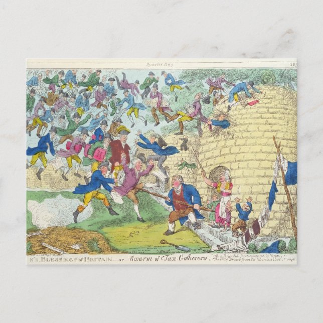 Storbritanniens välsignelse - eller skattens svärm vykort (Framsida)