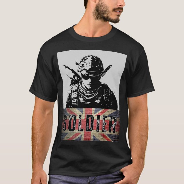 Storbritanniens väpnade tvångs-T-Shirt T Shirt (Framsida)